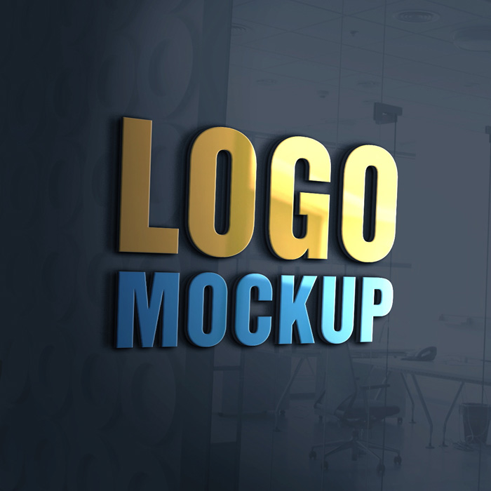 free 3d mockup logo