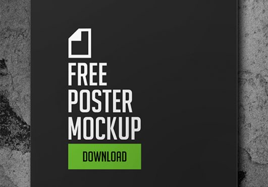 Grunge Poster Mockup Psd