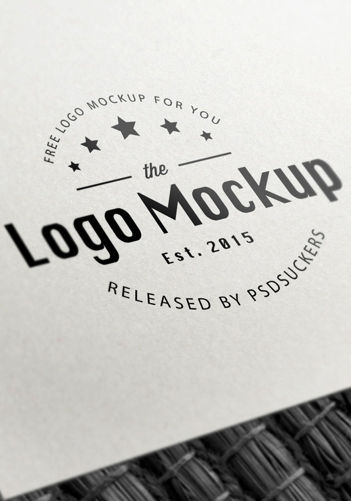 Download B&W Paper Logo MockUp