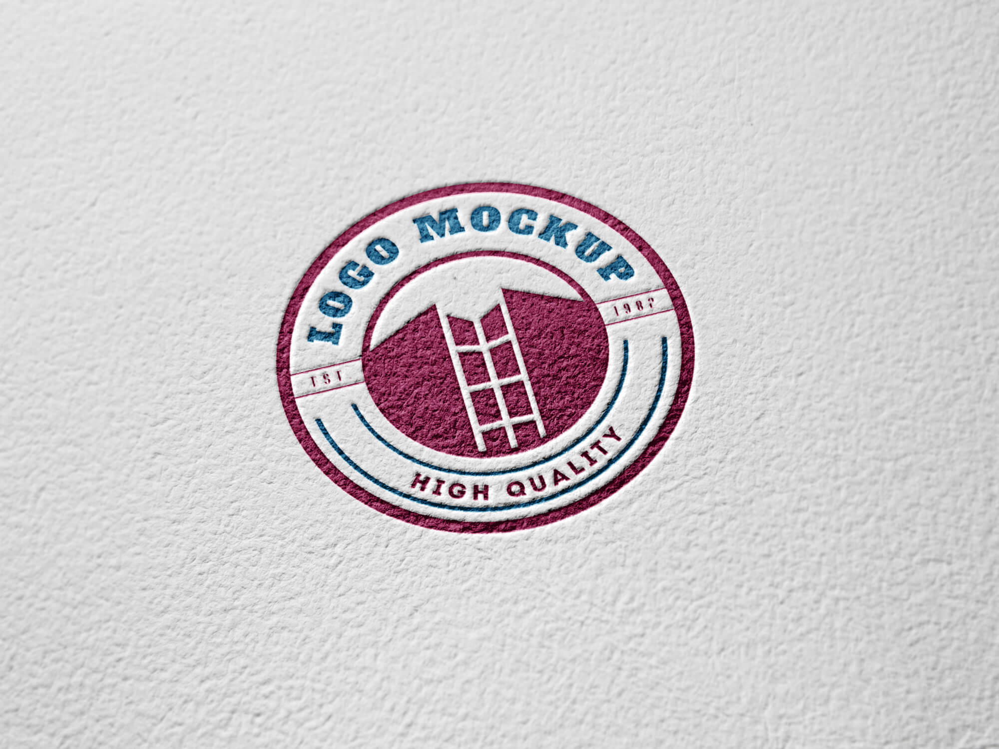 Download Paper Engraved Logo MockUp PSD Mockup Templates