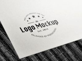 B&W Paper Logo MockUp
