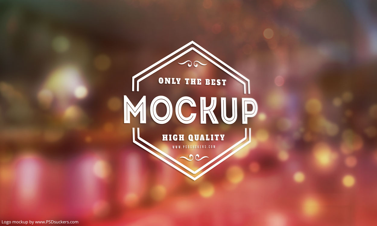 logo wall mockup 3d to  Best in Logo 15 MockUps Download 2017 Free