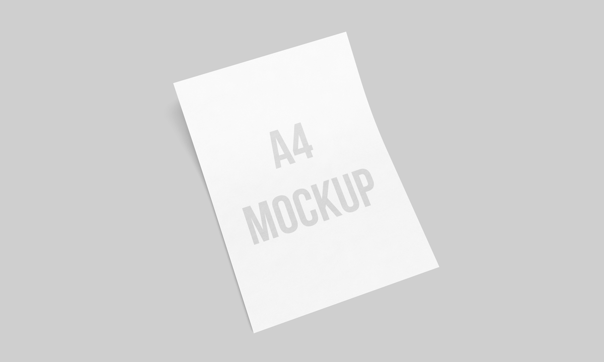 Download Free A4 Paper Letterhead MockUp