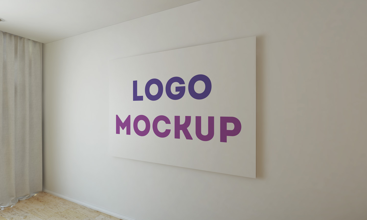 Download Office Wall Logo MockUp Vol 2