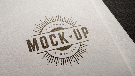 Gold Foil Free Logo MockUp