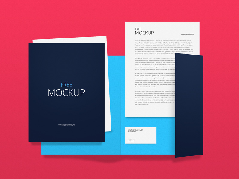 Download Free Corporate Identity Mockup