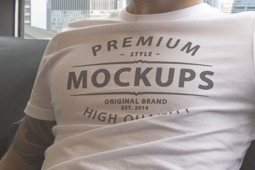 Download Free White T-shirt Mockup PSD