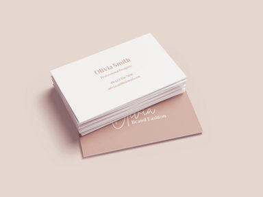 Thin Business Card MockUp