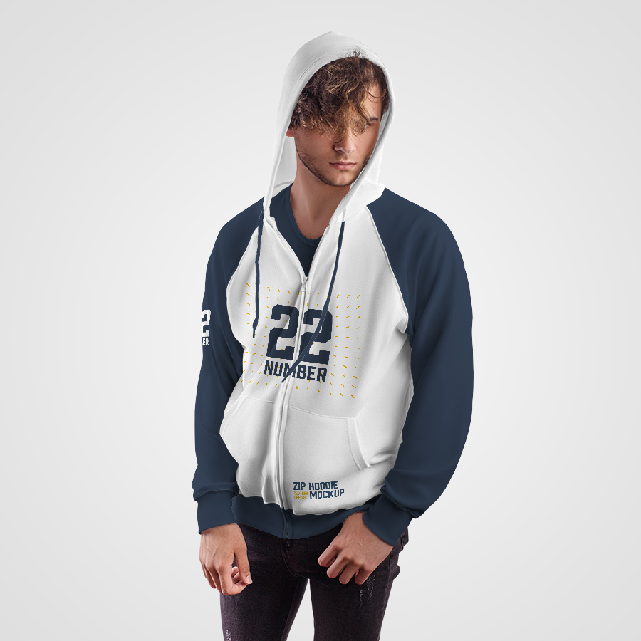 Zip hoodie online mockup